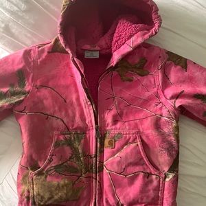 Little girls Carhartt fleece lined jacket